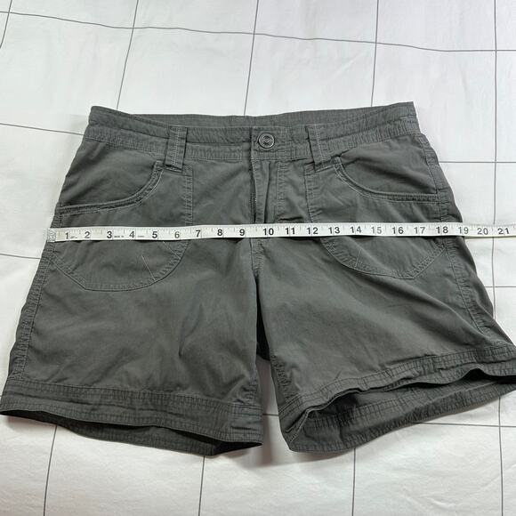 Kuhl Kontra Shorts Womens 8 Green Gray Hiking Trek Gorpcore Utility Active Camp - Picture 8 of 11